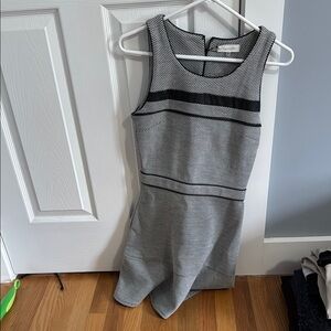 Sugarlips Black and White Textured Dress